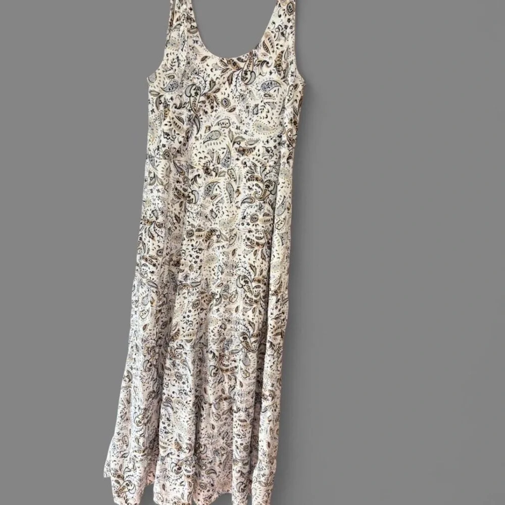 Altar'd State Cream Paisley Tie-Shoulder Maxi Sun Dress - Picture 4 of 4